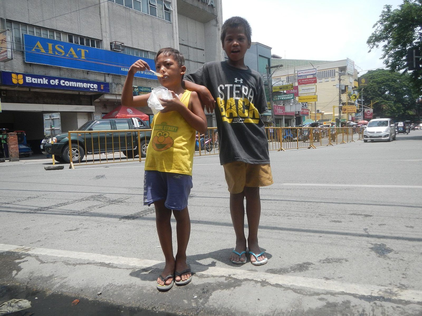 Children in the city, where our after-school program reaches them