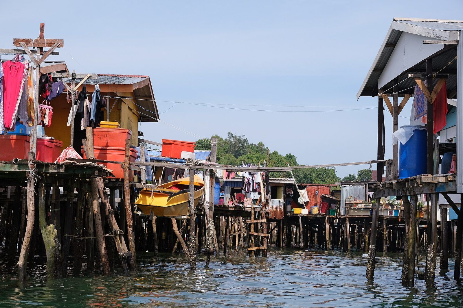 Homes along the water
