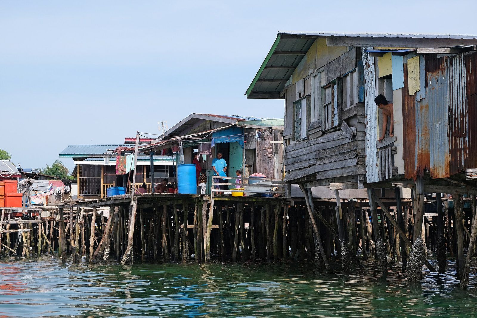 Homes along the water